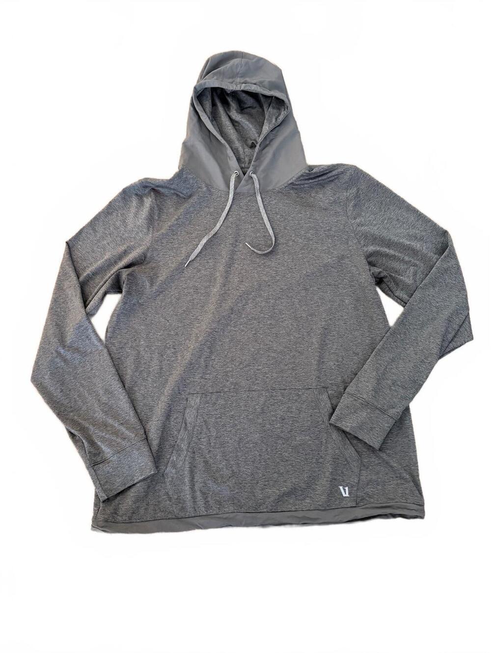 Vuori Men's Gray Lightweight Hoodie Pullover XL